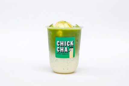 ChickCha - Ice cream on top - Iced matcha